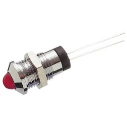 SIGNAL CONSTRUCT LED 105 A GE - LED, wired, 5 mm, yellow, external reflector, Ø8 mm, 58 mcd, 50°