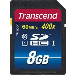TS8GSDU1 - SDHC Card 8GB, Transcend Class 10 (Premium)