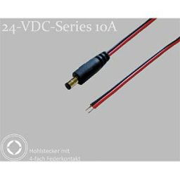 BKL 075900-750 - Adapter cable, 750 mm, DC connector to open ends