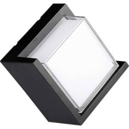 V-TAC VT-218539 - Wall light fixture, 12 W, 1160 lm, 3000 K, black, IP65, square
