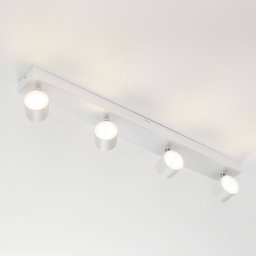 Philips Star four-bulb LED ceiling spot, white, WarmGlow