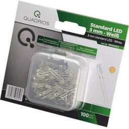 QUADRIOS QUAD 1802O023 - LED 3 mm - color warm/white (2700 K), 100 pieces