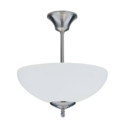 Berliner Messinglampen ANNI handmade ceiling light, nickel