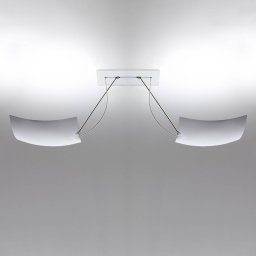 Ingo Maurer 2x18x18 LED ceiling light, 2-bulb
