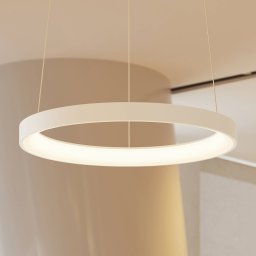 Arcchio LED pendant light Vivy, Ø 58 cm, white, metal