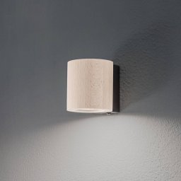 TK Lighting Eve wall light, beech, wood, Ø 8 cm, GU10