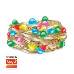 LOGILINK SH0130 - Wi-Fi Smart RGB fairy lights, 5 m, remote control, Tuya-compatib