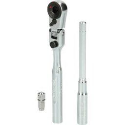 KS TOOLS GMBH KS 918.1590 - 1/4'' bit articulated reversible ratchet set, 3 pieces