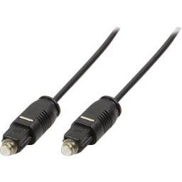 LOGILINK CA1006 - Audio cable, Toslink/M to Toslink/M, PMMA wire, black, 1 m