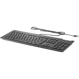 HEWLETT PACKARD HP Z9H48AA - Keyboard, USB, Smart Card, black, layout: DE