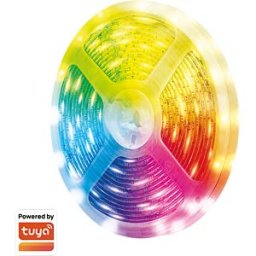 LOGILINK SH0128 - Wi-Fi Smart RGB+CCT LED tape, self-adhesive, 400 lm, Tuya, 5 m
