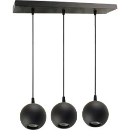 ENOVALITE ELED 700132 - Pendant light, 3x GU10, round, black
