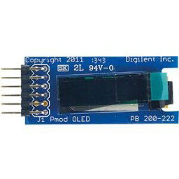 DIGILENT DIGIL 410-222 - Pmod OLED: 128 x 32 pixel monochromatic OLED screen