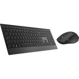 RAPOO 9500M SW - Keyboard/mouse combination, Bluetooth/wireless, black, German la