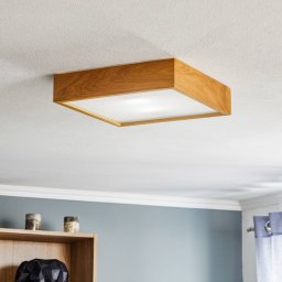 Envostar Kerio ceiling lamp 37.5x37.5cm light oak
