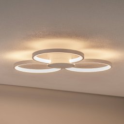 BEGA LED ceiling light 51299.1, velvety white, metal, DALI