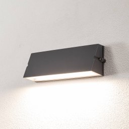BEGA LED outdoor wall light 24374 K3, graphite, cast aluminium, DALI