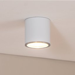 BEGA Studio Line LED spotlight, white/aluminium, Ø 9 cm, aluminium