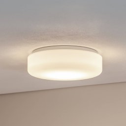 BEGA LED ceiling light 50735PK3, Ø 35 cm white plastic on/off