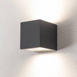 BEGA LED outdoor wall light 24719 K3, graphite, up/down, cast aluminium
