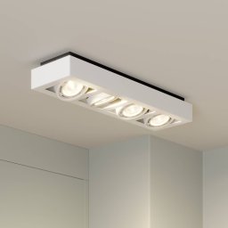 Arcchio downlight Ronka, 65 cm, 4-bulb, white, GU10