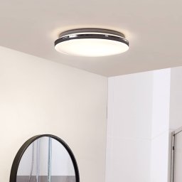 Lindby LED ceiling lamp Comora, Ø 35 cm, white, IP44, 3000K
