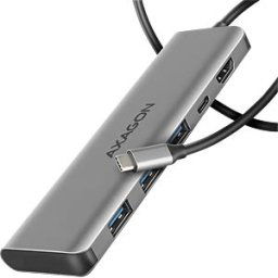 AXAGON AXG HMC-5H - USB-C 3.0 hub, 3x USB-A, 4K HDMI, PD 100W