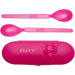 Hipp Spoons Set dinnerware set for travelling Pink