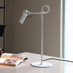 kdln LED table lamp Bird, white, 48 cm, metal, dimmable