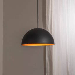 BEGA LED pendant light Studio Line 50993, black/copper, Ø 35 cm