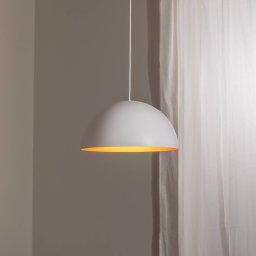 BEGA LED pendant light Studio Line 50996, white/copper, Ø 35 cm