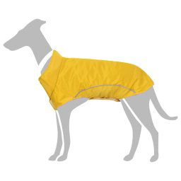 vidaXL Dog Raincoat with Reflective Strips Polyester Yellow 4XL