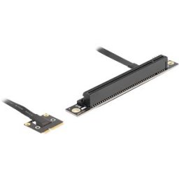 DELOCK 81294 - Adapter Mini PCIe male to PCIe 3.0 x16 slot 90° angled with cabl