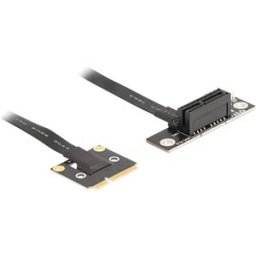 DELOCK 81504 - Adapter Mini PCIe male to PCIe 3.0 x1 female 90° angled with cab