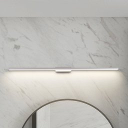 Lindby LED bathroom mirror light Alenia, 120cm, IP44, grey