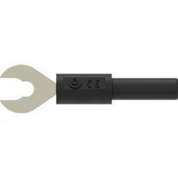 ELECTRO PJP PJP ADA3034-N - Cable lug adapter, 4-mm banana socket/cable lug, black