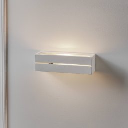 SOLLUX LIGHTING Wall light ceramic Top, white, 32 x 9 cm