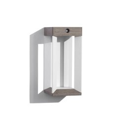 Les Jardins LED solar wall light Teckalu, grey/white, 33 cm