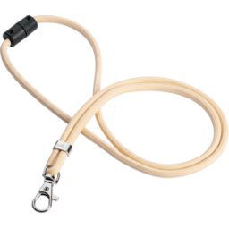 DURABLE 824116 - Lanyard, rPET, with carabiner, beige, 10 pieces