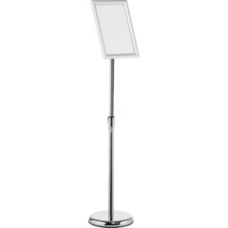 DURABLE 479823 - Info floor stand, A4, with folding frame, silver