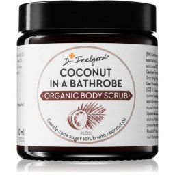 Dr. Feelgood Organic Coconut in a Bathrobe Sugar Scrub with coconut oil 120 ml