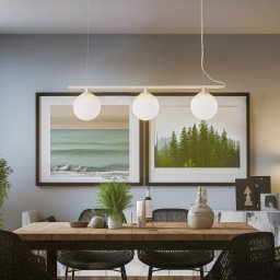 ALDEX Beryl pendant light, 3-bulb, white