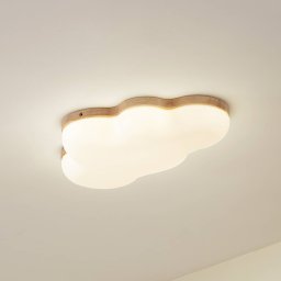 Lindby LED ceiling light Pilvi, plastic, cloud, 50 cm