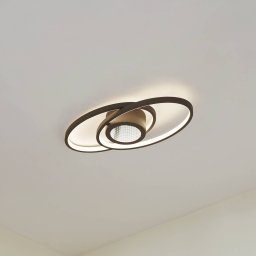 Lindby LED ceiling lamp Thalina, 60cm, dimmable, Infinity Tunnel