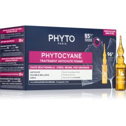 Phyto Phytocyane Women Treatment hair growth treatment against hair loss 12x5 ml