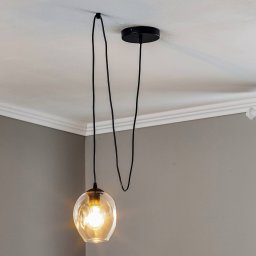 EMIBIG LIGHTING Starla pendant light, decentralised, 1-bulb, clear glass