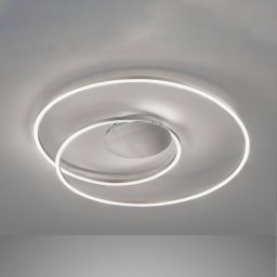 FISCHER & HONSEL LED ceiling light Holy Ø 68cm nickel matt