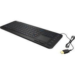 KEYSONIC 28036 - Keyboard, USB, silicone, IP68, touchpad, black