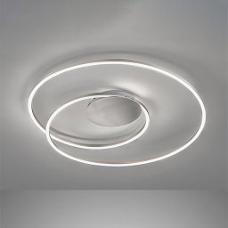 FISCHER & HONSEL LED ceiling light Holy Ø 49cm nickel matt