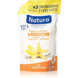 PAPOUTSANIS Natura Vanilla Caramel Liquid Soap refill 750 ml